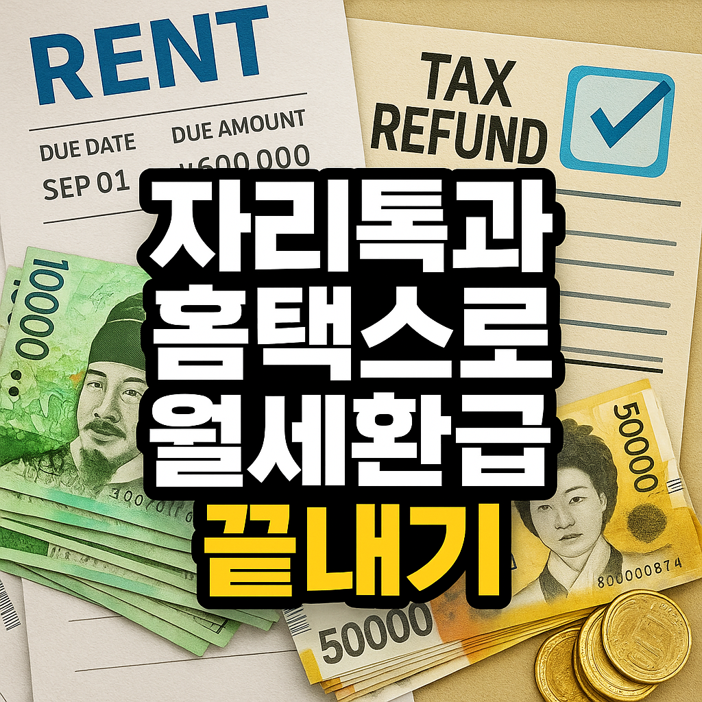 자리톡과 홈택스로 월세환급 쉽게 끝내는 방법