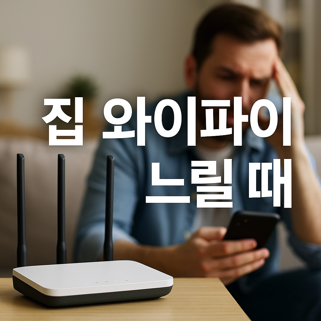 집 와이파이 느릴 때