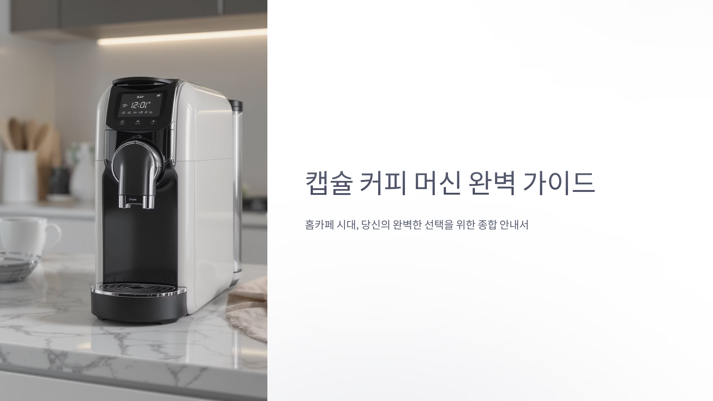 캡슐 커피 머신 성능과 브랜드별 특징