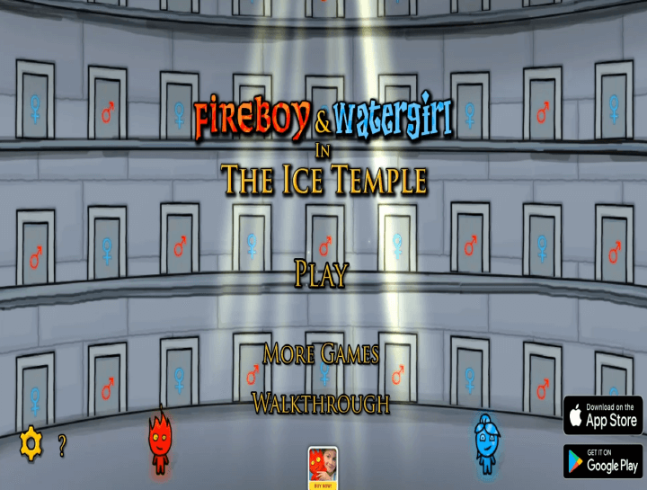 물불게임-2인용-게임하기-3-아이스템플-메인-화면