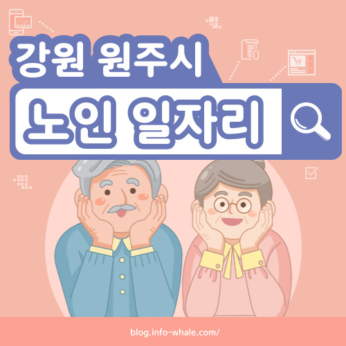 원주시 노인일자리 구직
