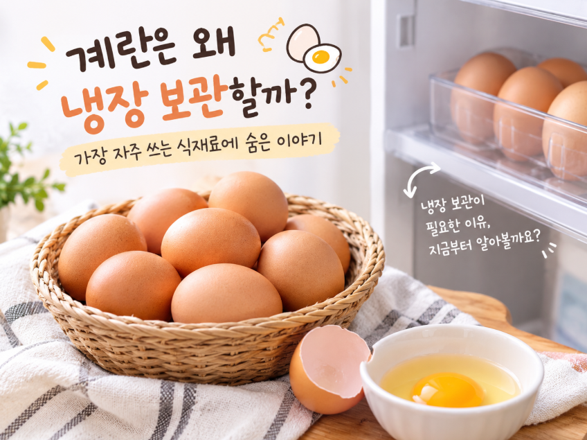 계란은 왜 냉장 보관할까? 가장 자주 쓰는 식재료에 숨은 이야기