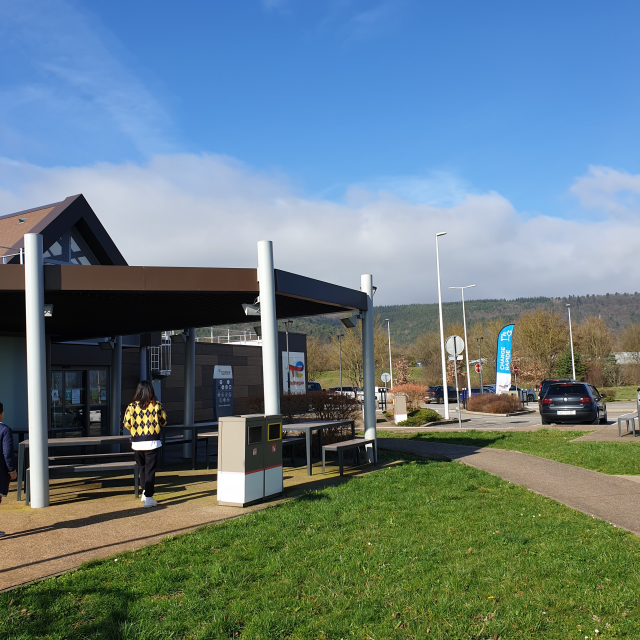 프랑스에서 독일 가는 길 - 휴게소