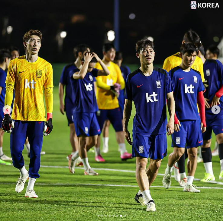 한국 싱가포르 축구훈련