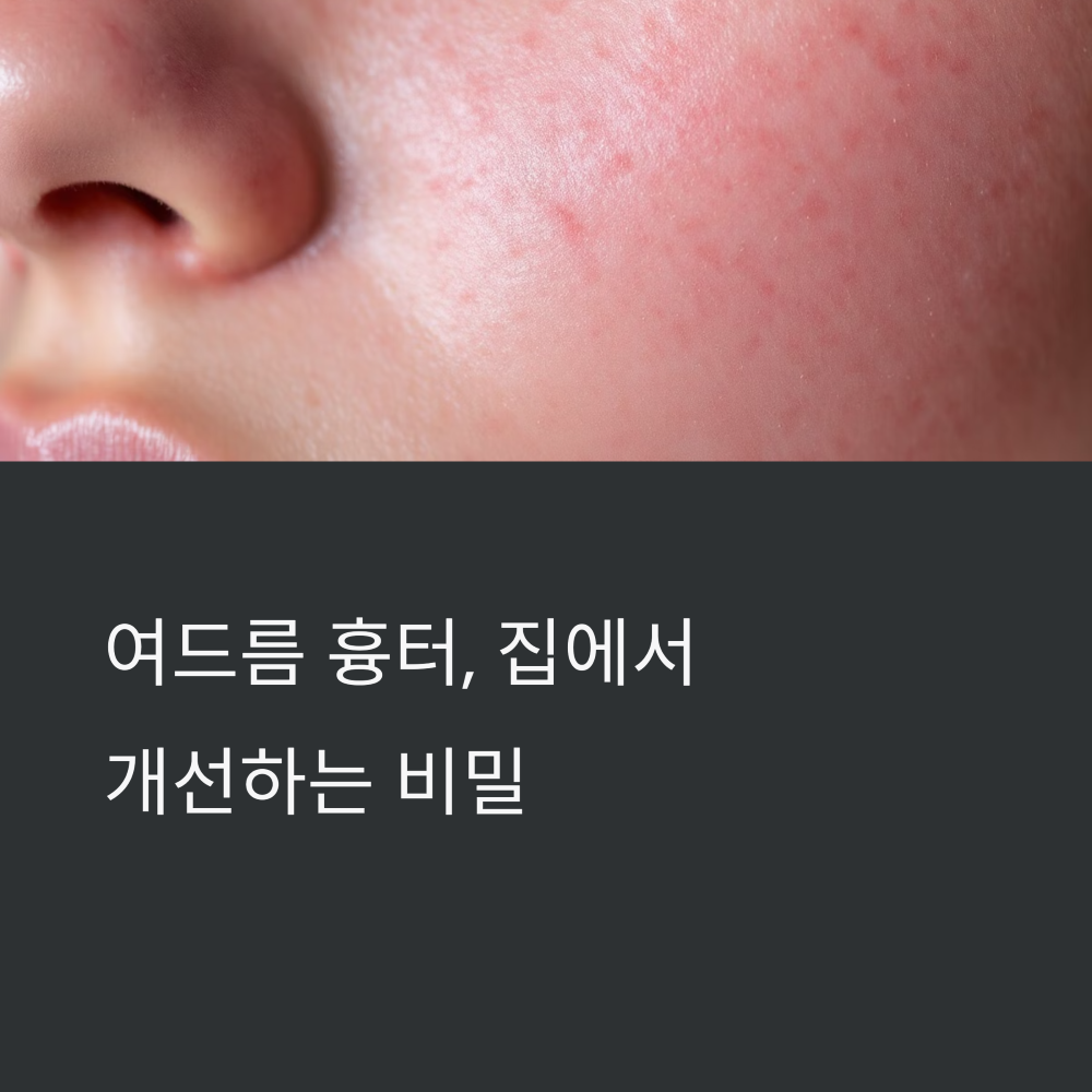 여드름 흉터 완화하는 홈케어