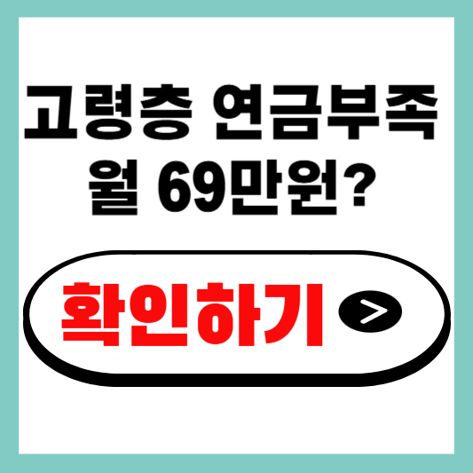 고령층 연금부족 월 69만원?