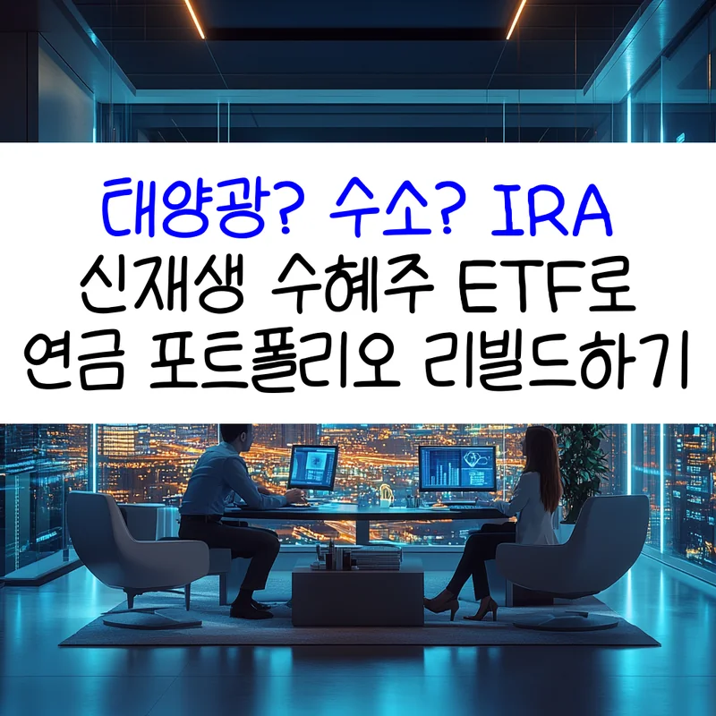 2025년 신재생 에너지 연금 ETF 추천 및 종목별 전략 분석을 토대로 장기 수익성과 안정성을 추구하는 투자자를 위한 맞춤 연금 포트폴리오 설계를 설명합니다. 태양광, 수소 등 친환경 테마와 ETF 구성, 글로벌 투자 전략, 자산배분 팁이 포함되어 있습니다.