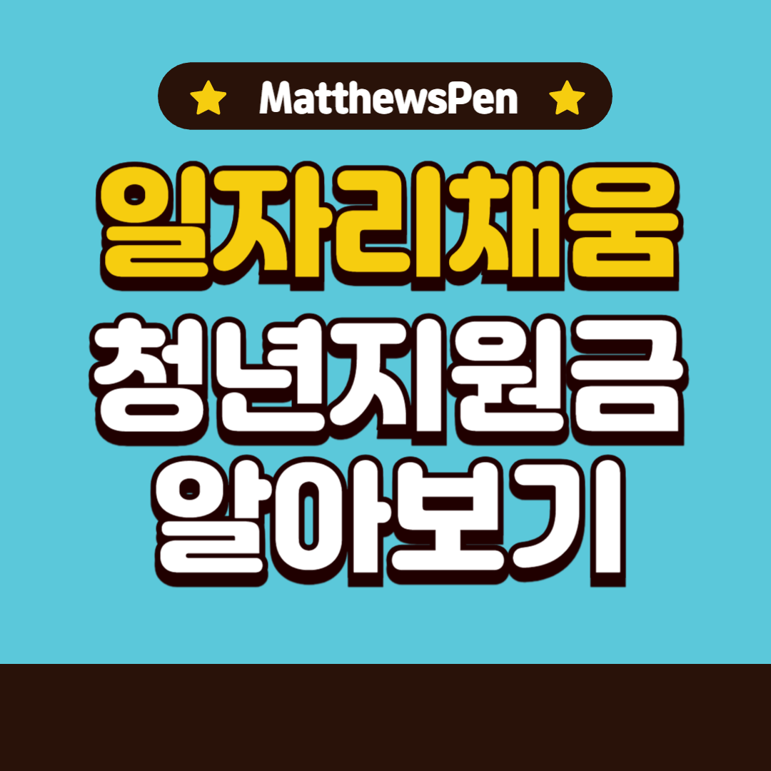 일자리채움청년지원금