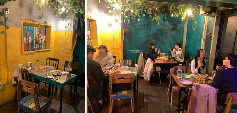 멕시칸느낌이 물씬 느껴지는 내부모습