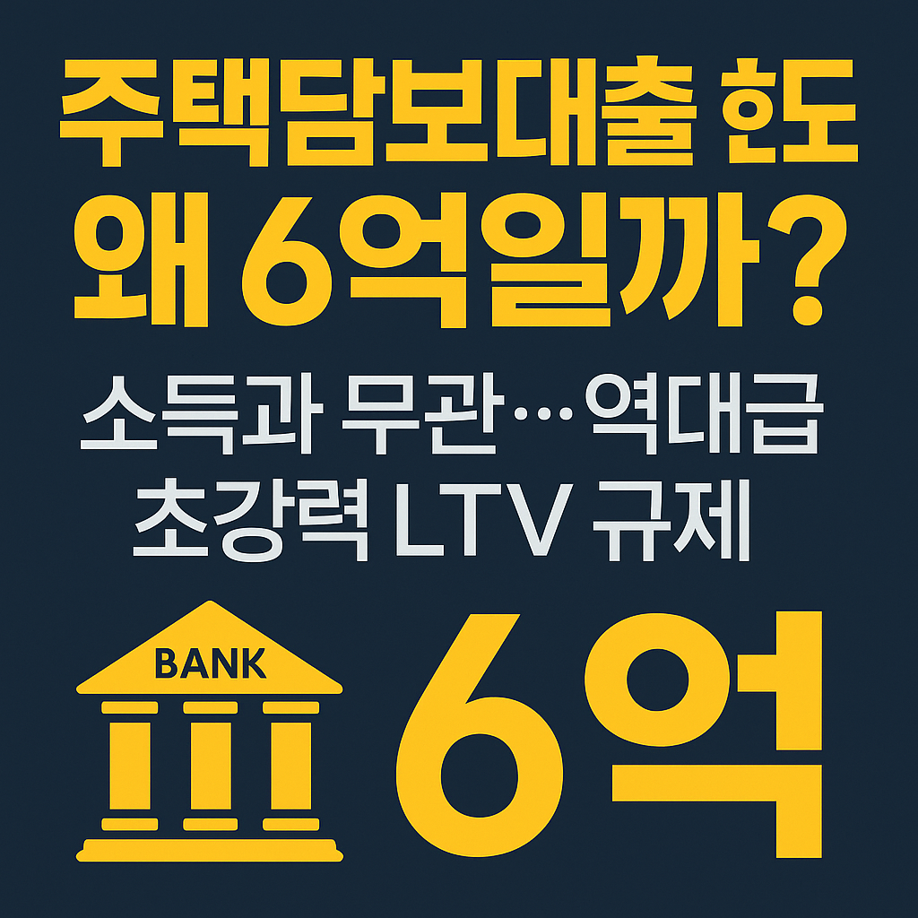 초강력 주담대 규제, 서울 아파트 74% 대출 제한…왜 하필 6억인가?
