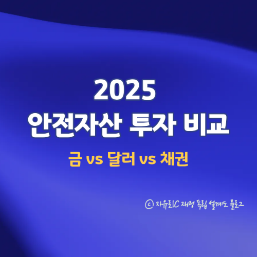 2025 안전자산 투자 비교: 금 vs 달러 vs 채권, 어디에 투자해야 할까?