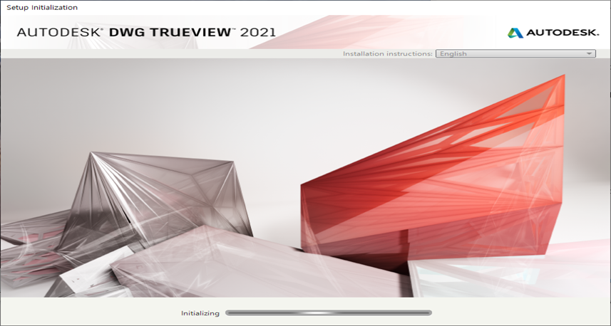 DWGTrueView 2021 install 시작하기