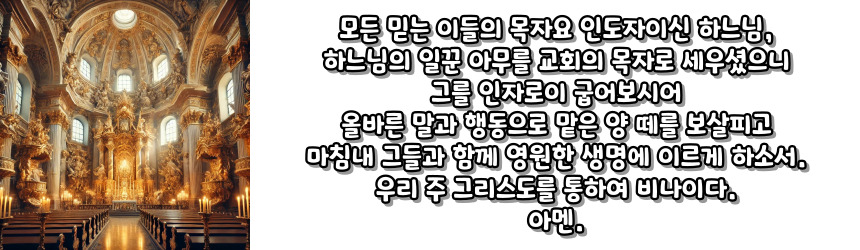천주교 교황이나 주교를 위한 기도