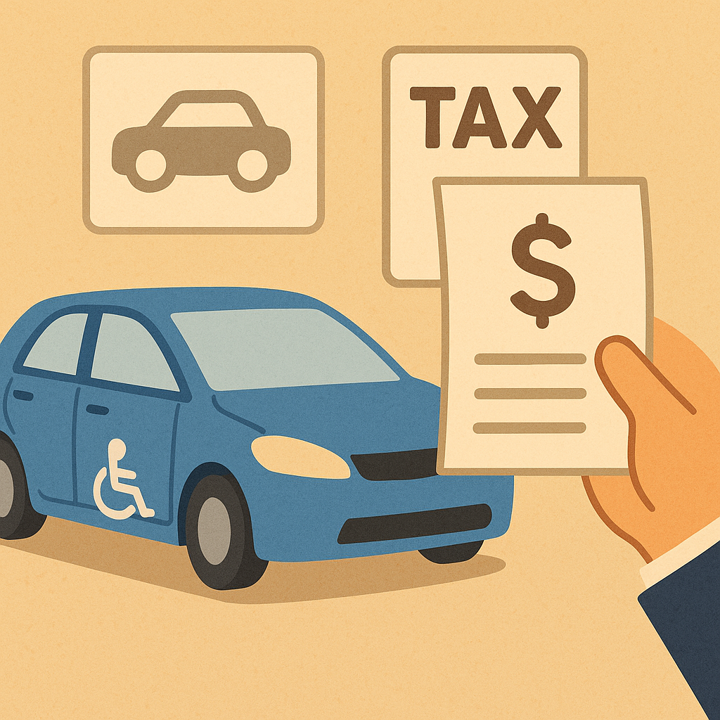 장애인 차량 세금 감면