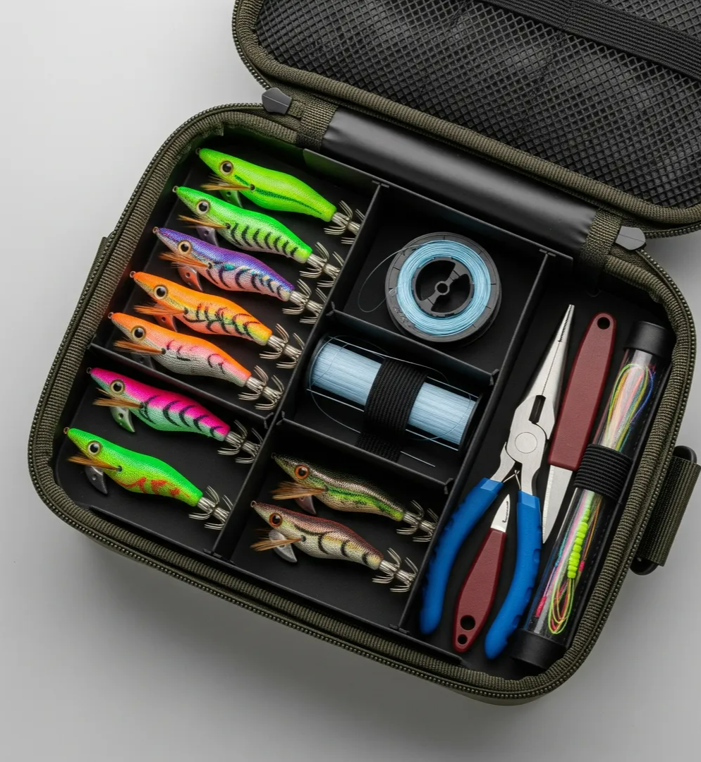 선상 오징어 낚시 채비 관련 이미지