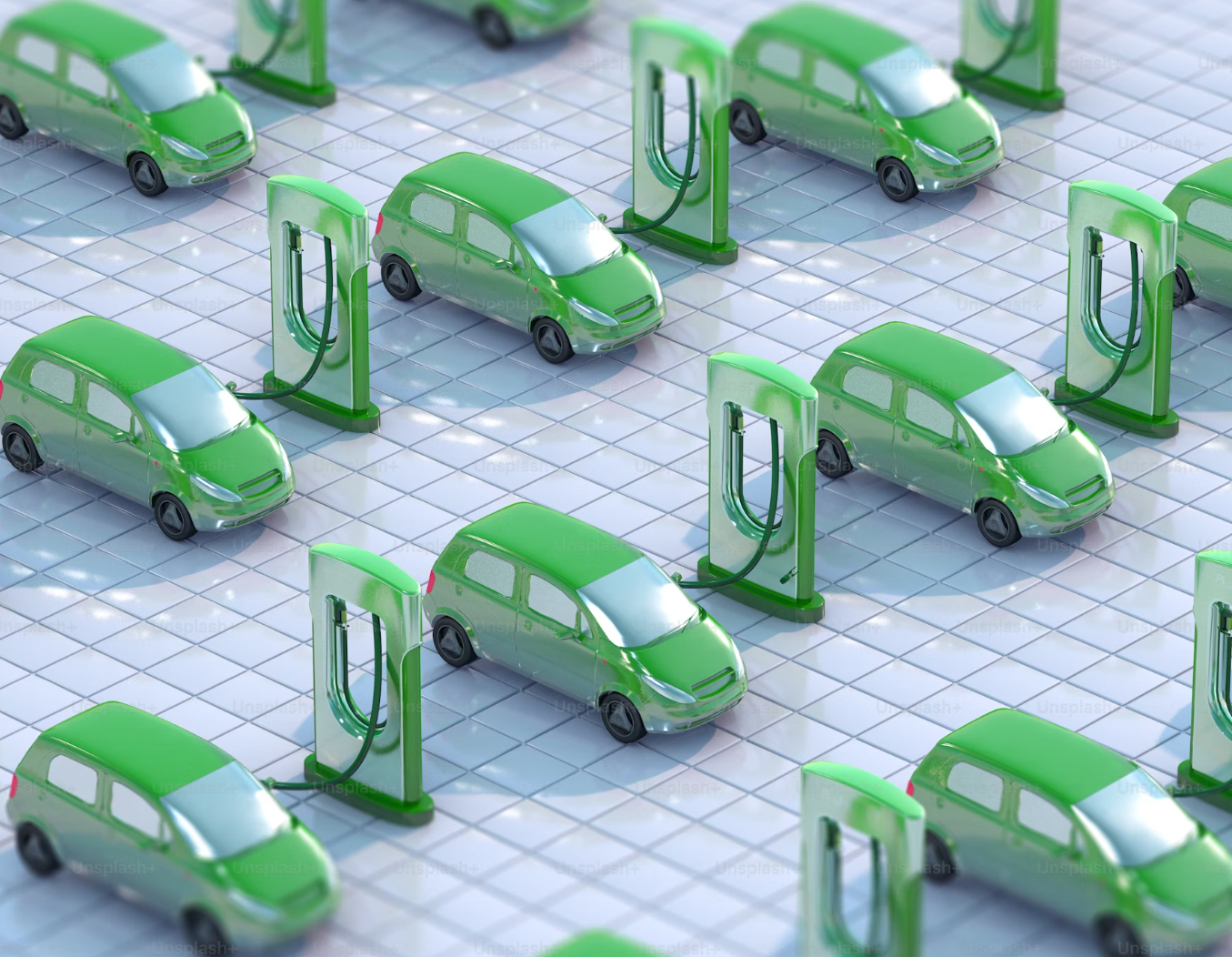 전기차 충전중 모습