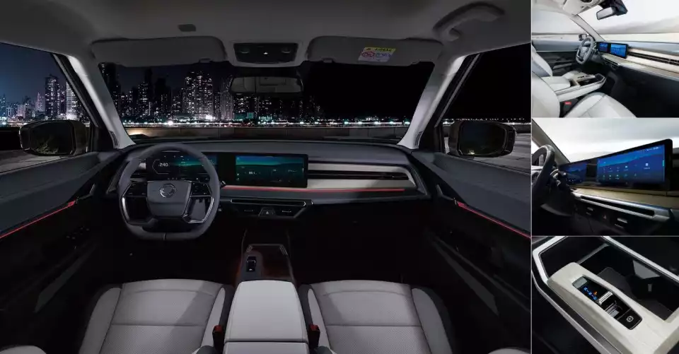 토레스 EVX의 실내와 주요 기능을 모았습니다(출처 : KG 모빌리티).