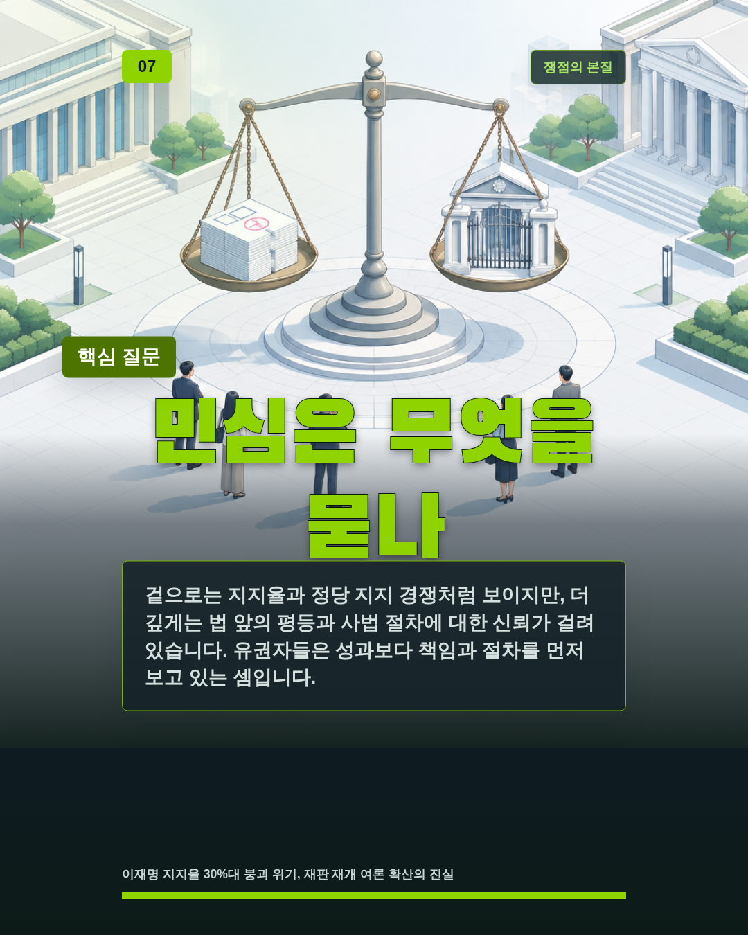 민심은 무엇을 묻나