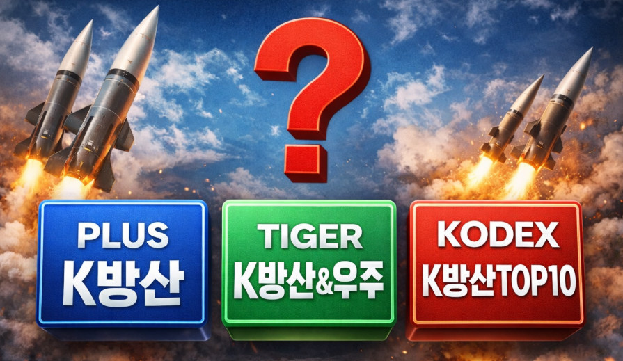 국내에 상장 대표 K-방산 ETF 3종 비교