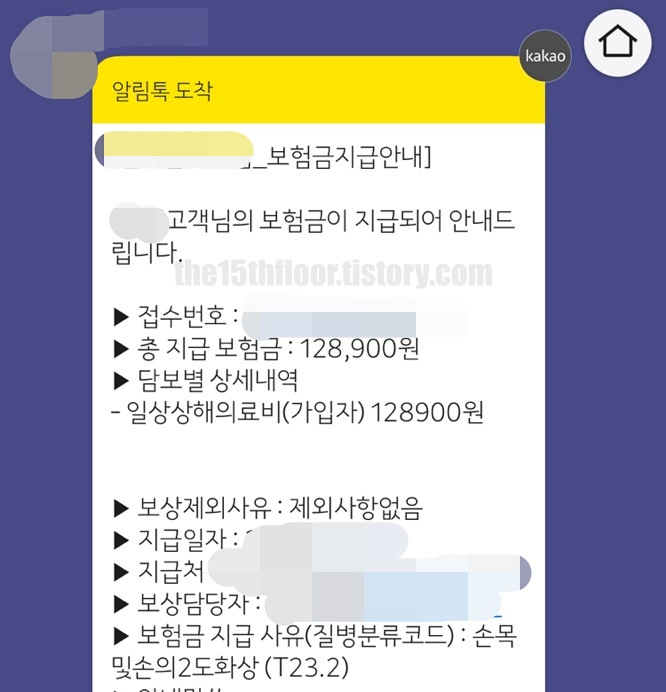 실비 청구 (화상 진단금 및 흉터 연고, 보습 크림 청구)