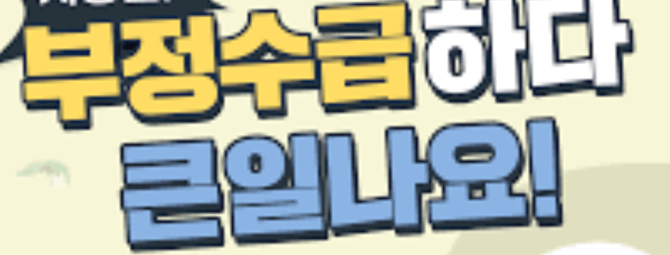 실업급여 부정수급 이미지
