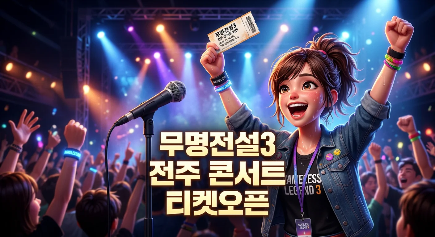 무명전설3 전국 투어 콘서트 전주 티켓 오픈