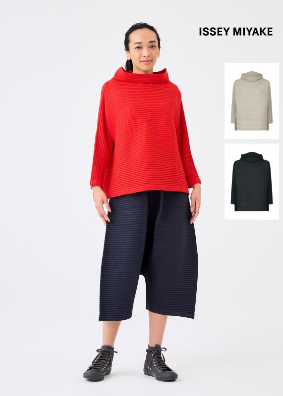 23년 me 이세이미야케 CORDUROY PLEATS 탑 MI33JJ801