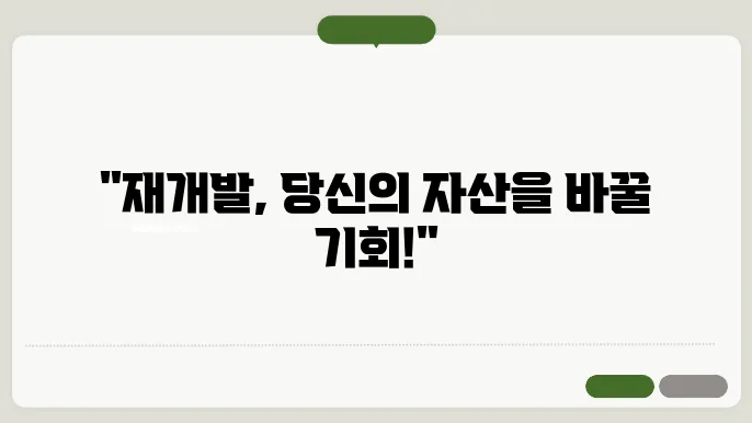 공공재개발 정비계획 수립과 승인