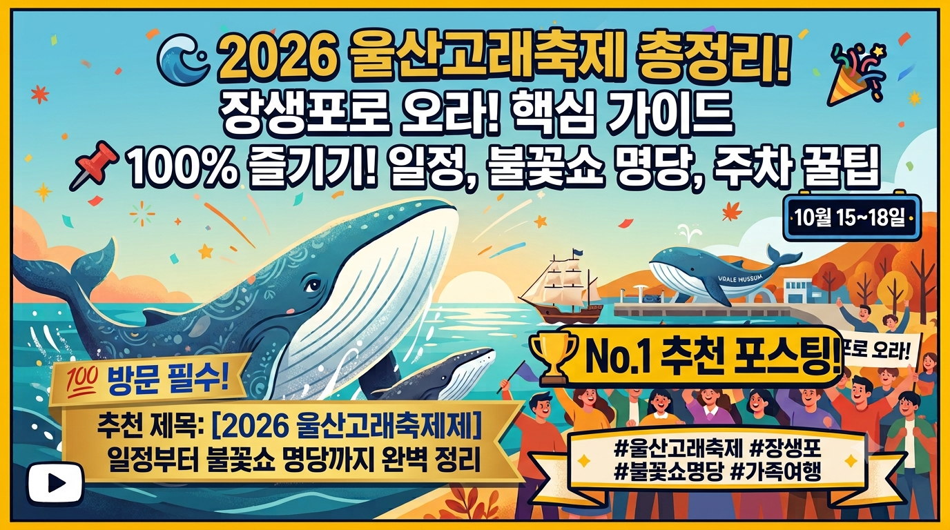 2026 울산고래축제 총정리!