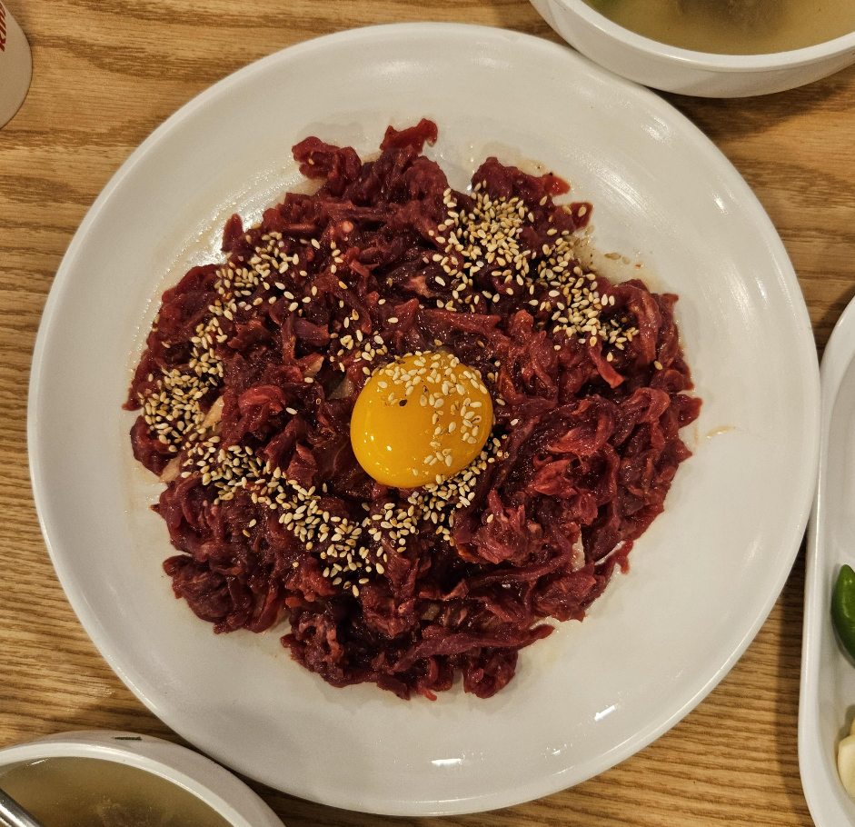 광장시장 창신육회 메뉴