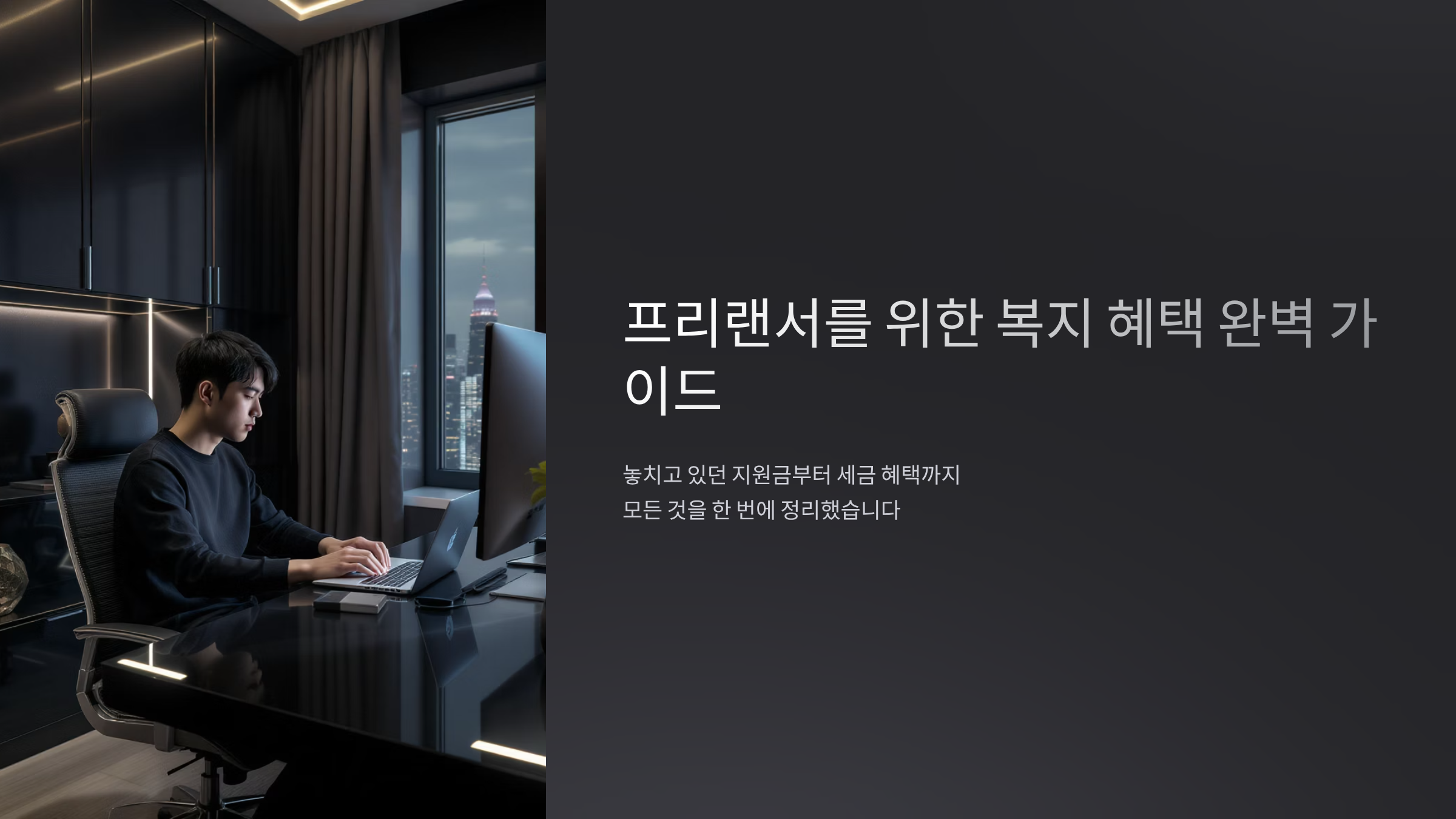 프리랜서 복지금 2025년 완벽 가이드
