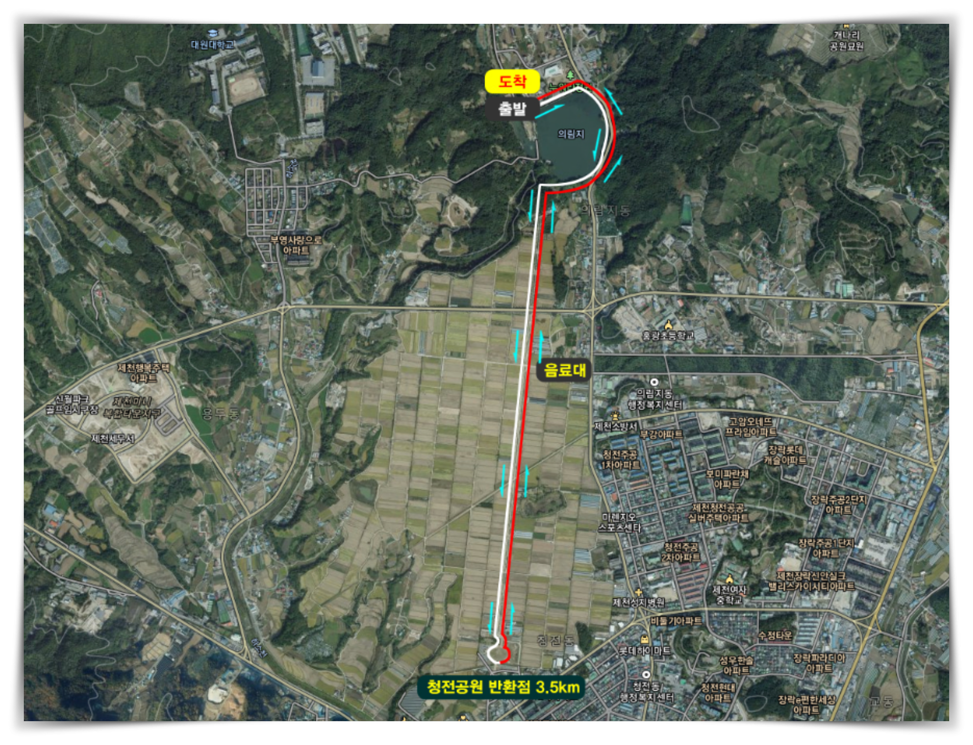 알몸마라톤 대회 코스