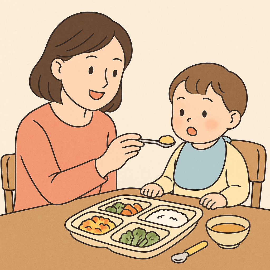 아이의 식사 관련 사진