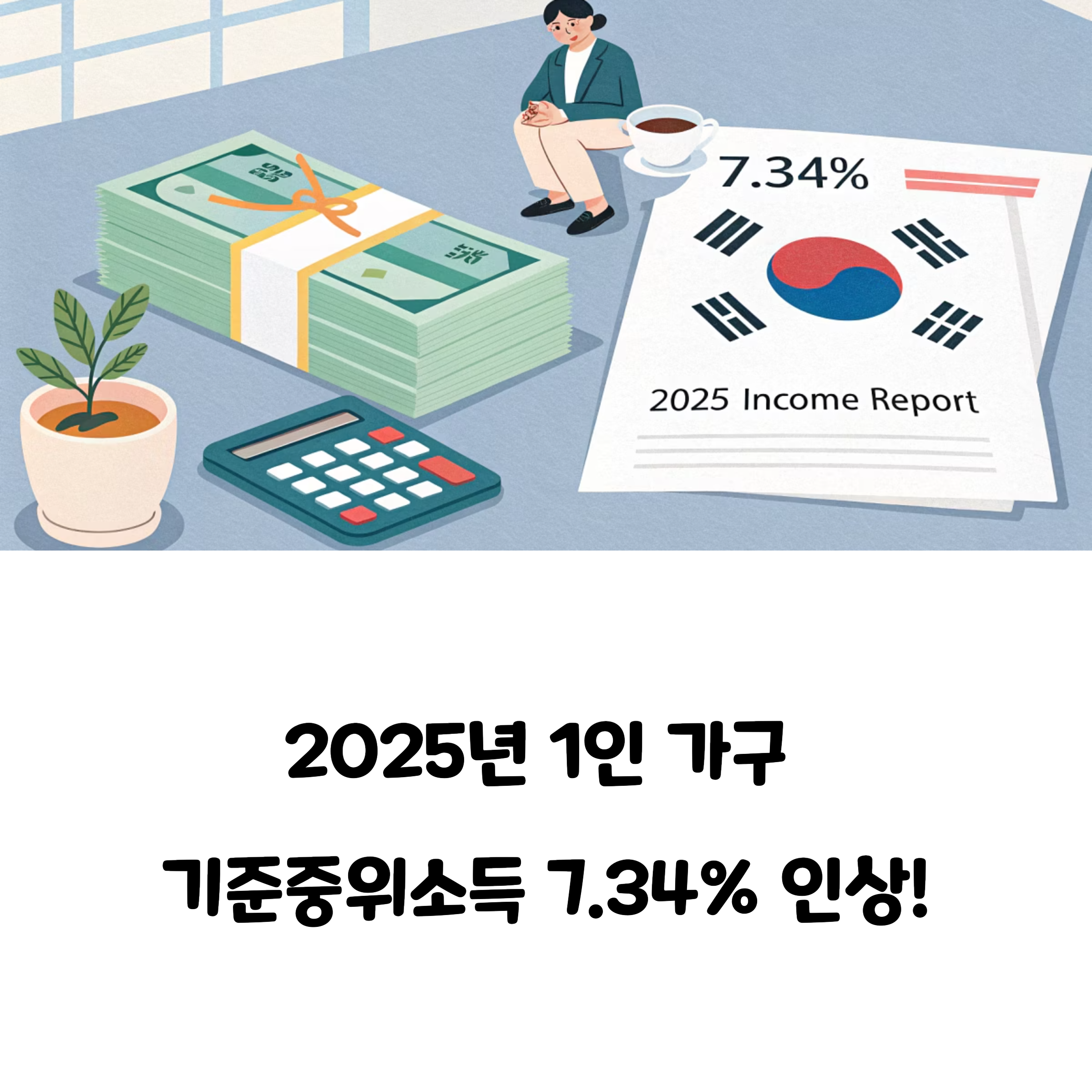 2025년 기준중위소득 1인가구 230만원