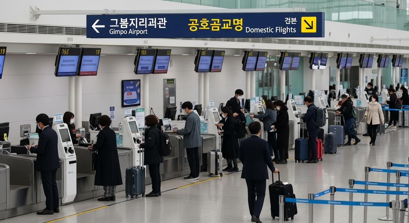 김포공항 국내선 탑승수속