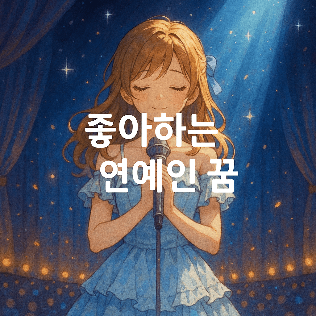 좋아하는 연예인 꿈 해몽