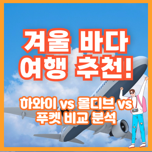 겨울 바다 여행 추천! 하와이 vs 몰디브 vs 푸켓 비교 분석