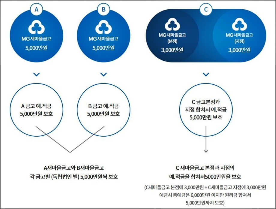 새마을금고의 예금자보호금액지급
