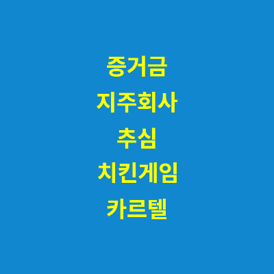 한국은행 경제금융용어