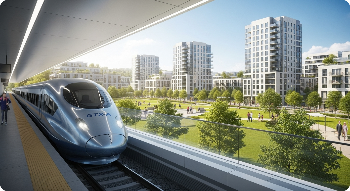 운정신도시, GTXa 개통
