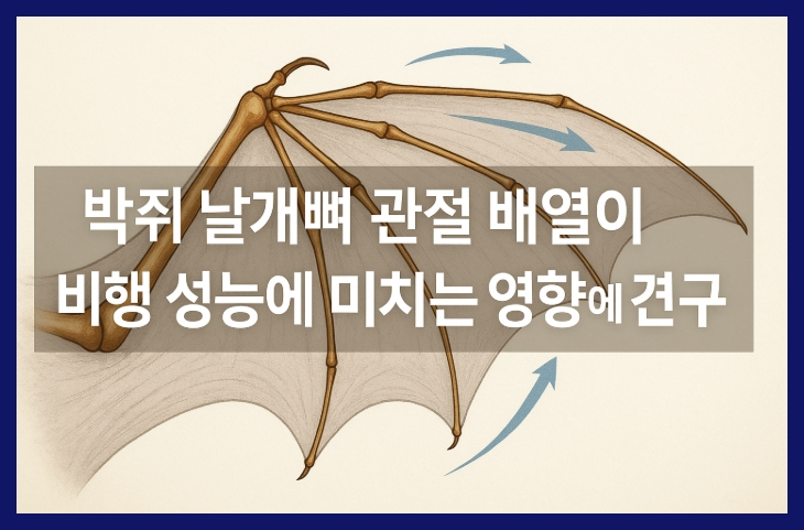 박쥐 날개뼈 관절 배열이 비행 성능에 미치는 영향