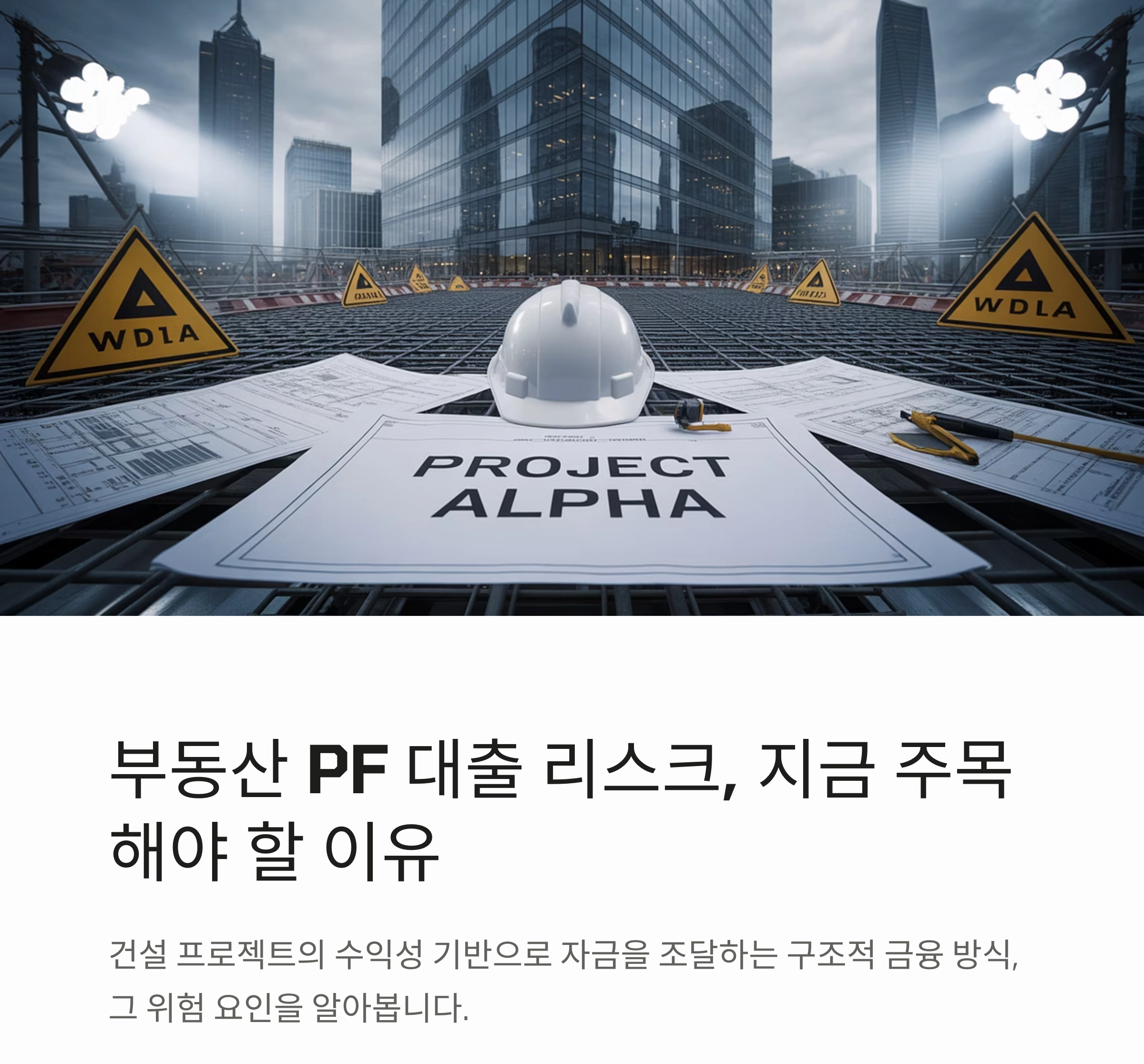 부동산 PF 대출 리스크, 지금 왜 주목받나