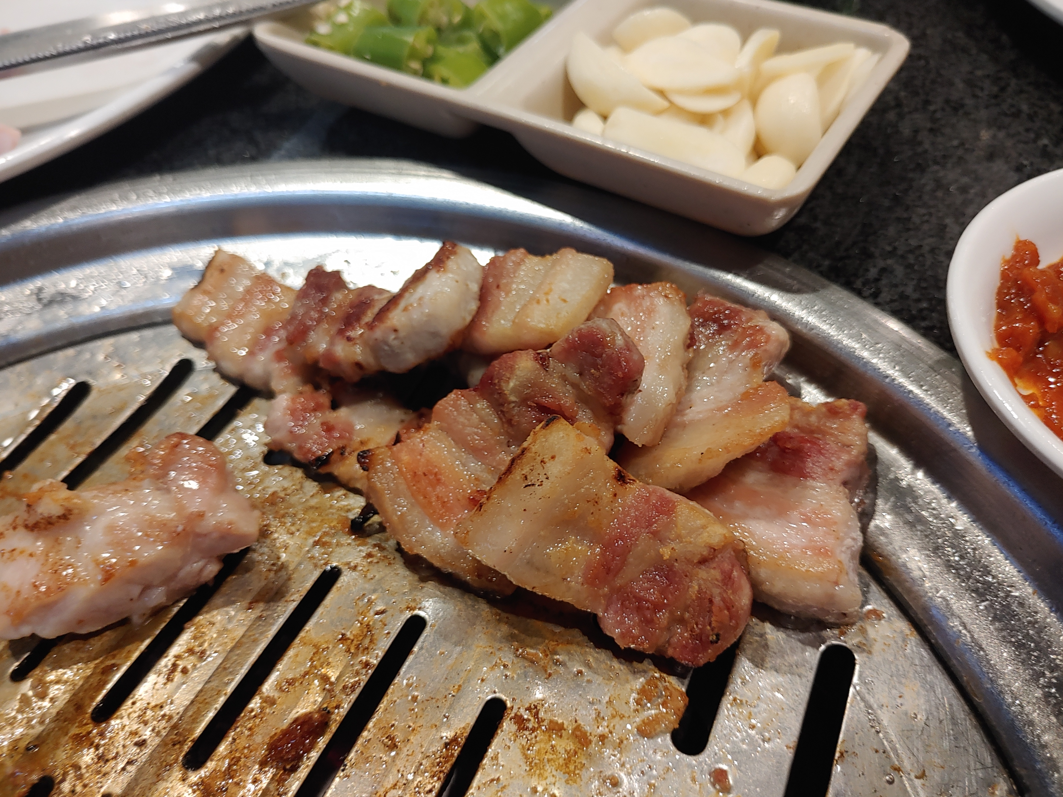 삼겹살 잘 구워짐