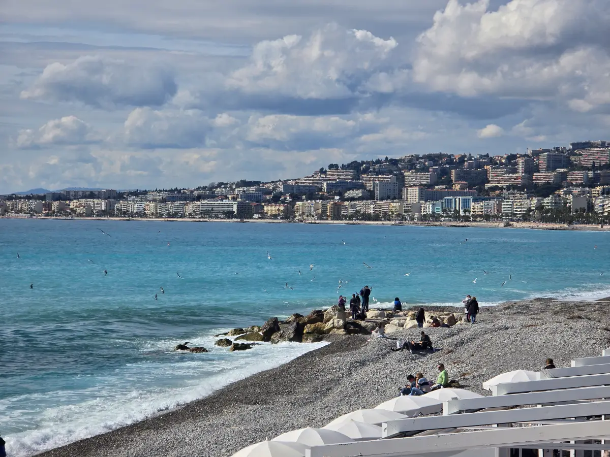 아름다운 니스 해변가