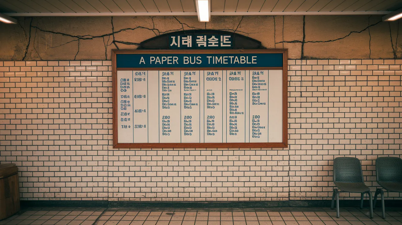 1980년대: 종이 시간표 시대