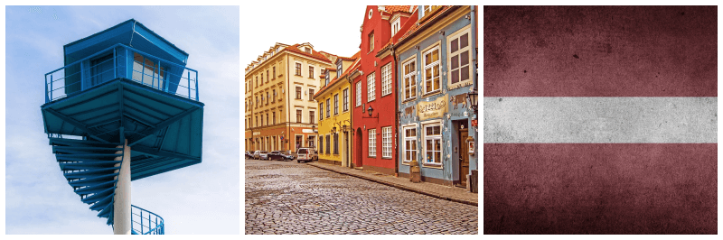 라트비아 풍경 사진 3개