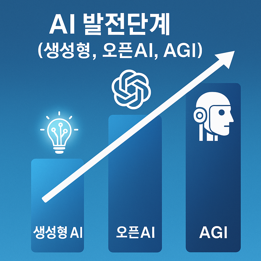 AI 발전 단계 이미지