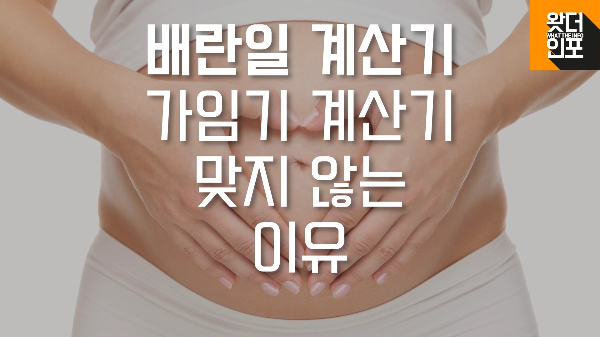 배란일 계산기, 가임기 계산기 맞지 않는 이유