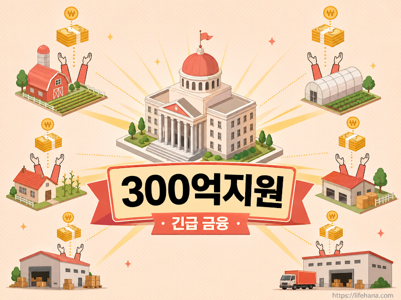 정책자금 원금 상환 유예 트랙과 6대 시중은행의 만기 연장 방어벽이 톱니바퀴처럼 맞물려 유동성 자산을 공급하는 구조 인포그래픽