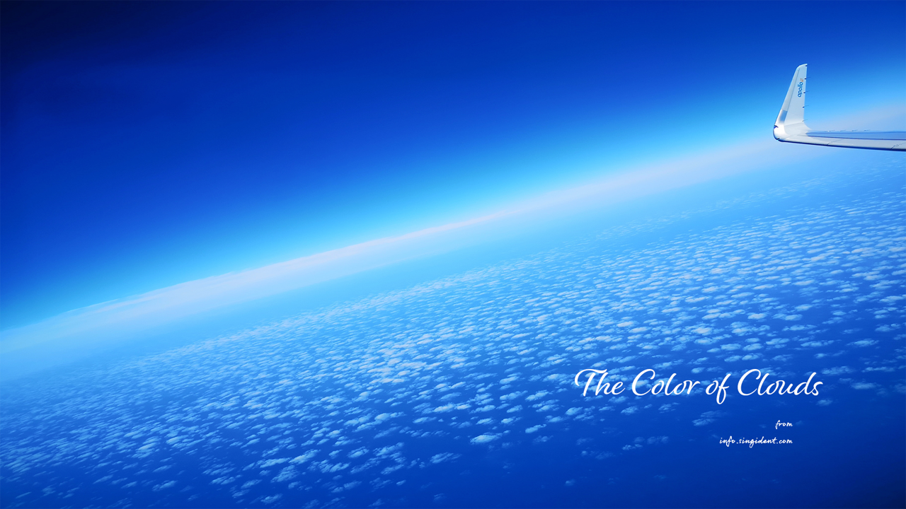 01 하늘에서 본 구름 C - The Color of Clouds 구름배경화면